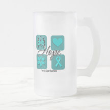 Ovarian Cancer Hope Love Inspire Awareness Coffee Mug