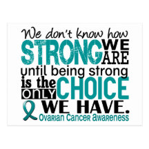 Ovarian Cancer How Strong We Are Postcard