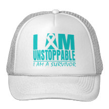 Ovarian Cancer I Am Unstoppable Mesh Hat