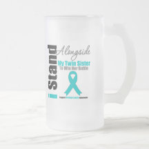 Ovarian Cancer I Stand Alongside My Twin Sister Coffee Mugs