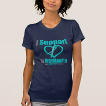 Ovarian Cancer I Support My Granddaughter T Shirt