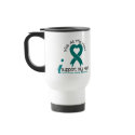 Ovarian Cancer I Support My Mom mugs
