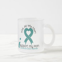 Ovarian Cancer I Support My Mom Mug