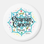 Ovarian Cancer Lotus Fridge Magnet
