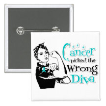 Ovarian Cancer Picked The Wrong Diva Pin