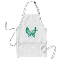 Ovarian Cancer Ribbon Butterfly Aprons
