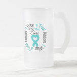 Ovarian Cancer Ribbon For The Cure Coffee Mugs