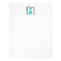 Ovarian Cancer Support Advocate Cure Letterhead Design