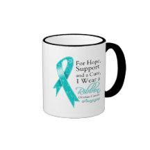 Ovarian Cancer Support Hope Awareness Coffee Mugs