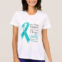 Ovarian Cancer Support Hope Awareness Tee Shirts