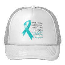 Ovarian Cancer Support Hope Awareness Trucker Hat