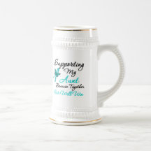Ovarian Cancer Supporting My Aunt Coffee Mugs