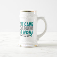 Ovarian Cancer Survivor It Came We Fought I Won Mugs