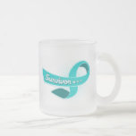 Ovarian Cancer Survivor Ribbon Coffee Mugs