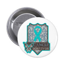 Ovarian Cancer Survivor Vintage Butterfly Pins