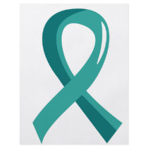 Ovarian Cancer Teal Ribbon 3 Full Colour Flyer