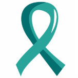 Ovarian Cancer Teal Ribbon 3 Photo Cut Out