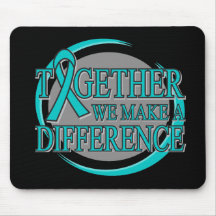 Ovarian Cancer Together We Make A Difference Mouse Pad
