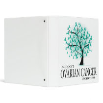 Ovarian Cancer Tree 3 Ring Binders