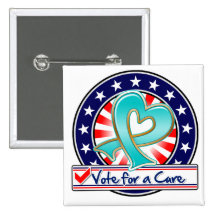 Ovarian Cancer Vote For a Cure Pins