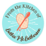 Oven mitts wooden spoons cooking baking stickers stickers