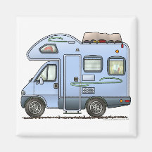 Over Cab Camper RV Magnet