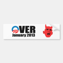 OVER JANUARY 2013 BUMPER STICKERS