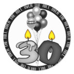 Over the Hill at 30 Birthday stickers
