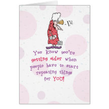 Over The Hill Birthday Card