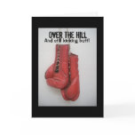 Over the Hill Birthday Card Boxing Gloves