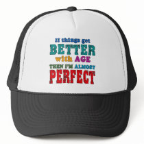 Over the Hill Birthday Humour Trucker Hats