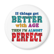Over the Hill Birthday Humour Magnet