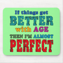 Over the Hill Birthday Humour Mousepad