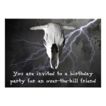 OVER THE HILL BIRTHDAY INVITATION