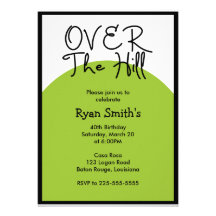 Over the Hill Birthday (Today's Best Award) Custom Announcement