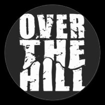 OVER THE HILL stickers