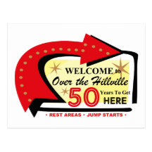 Over The Hillville 50 Post Card