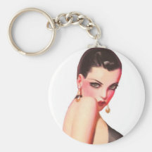 Over the Shoulder Look Key Chain