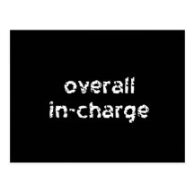 Overall In-Charge Post Cards