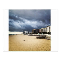 Overcast South Beach Miami Florida Postcard