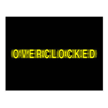 Overclocked yellow postcards