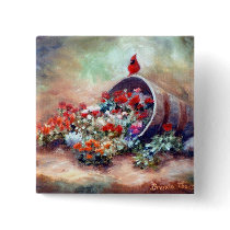 Overflowing Pinback Button