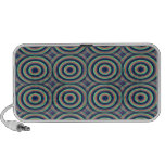 Overlapping retro eye-catching circles speakers