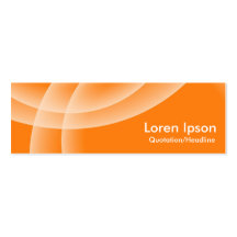 Overlapping Spheres - Orange Business Card Templates