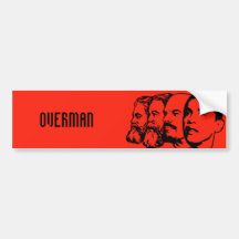 OVERMAN bumper sticker