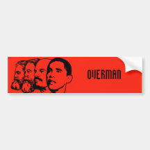 OVERMAN bumper sticker
