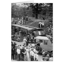Overturned Street Car, 1910s Greeting Cards