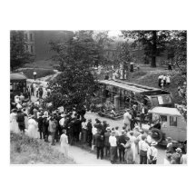 Overturned Street Car, 1910s Post Card