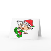 Overwhelmed Elf Cards