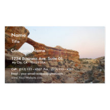 Owachomo Bridge At Natural Bridges National Monume Business Card Template